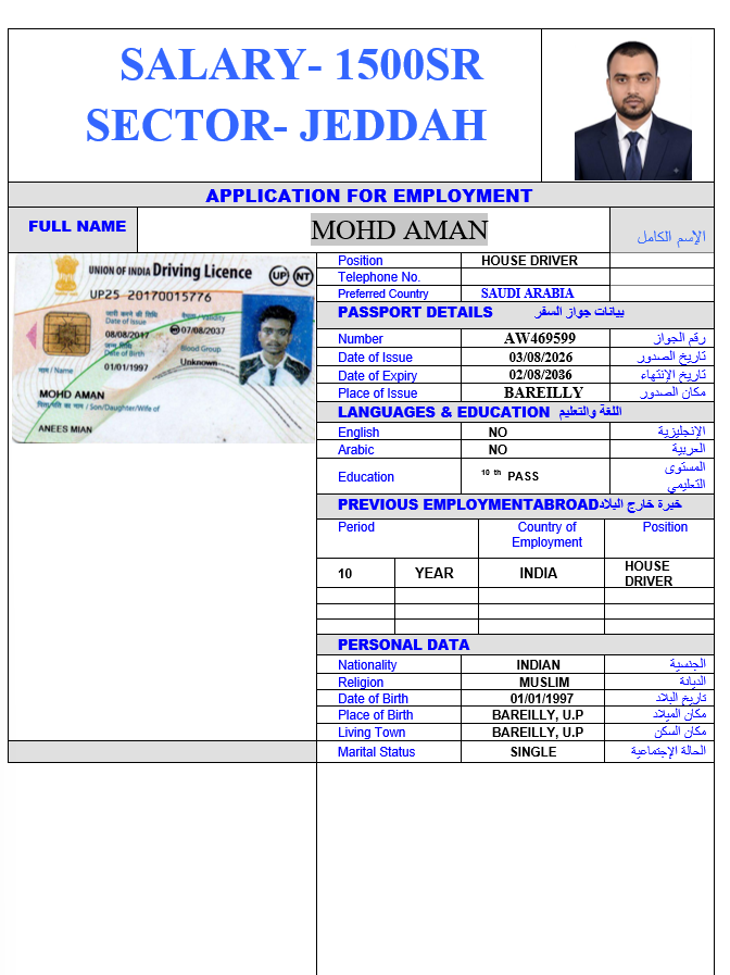 صورة السيرة الذاتية